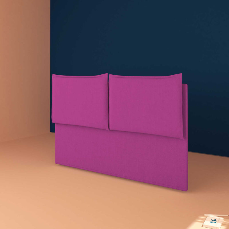 baldiflex testata letto king size tessuto fucsia Licia