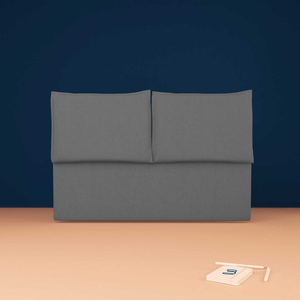 baldiflex testata letto matrimoniale tessuto grigio antracite Licia