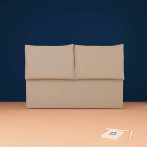 baldiflex testata letto matrimoniale tessuto grigio talpa Licia