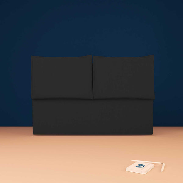 baldiflex testata letto matrimoniale tessuto nero Licia