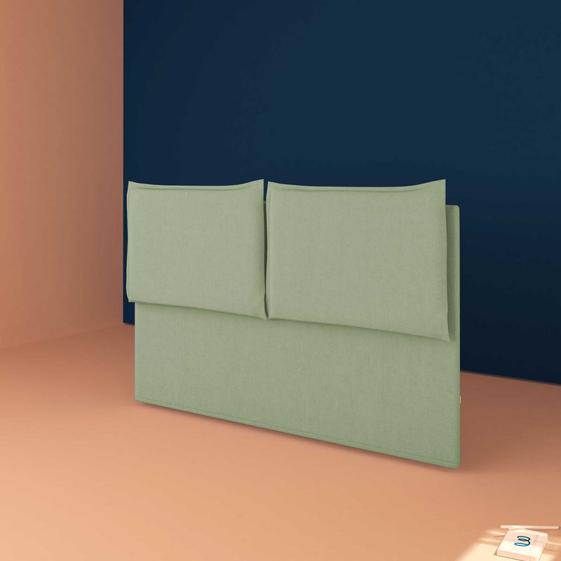 baldiflex testata letto king size tessuto verde menta Licia