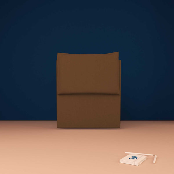 baldiflex testata letto singolo ecopelle caffè Licia