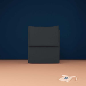 baldiflex testata letto singolo ecopelle grigio scuro Licia