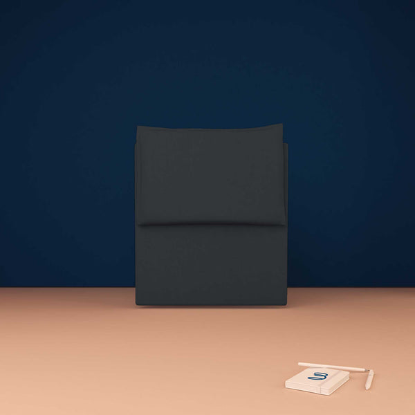 baldiflex testata letto singolo ecopelle grigio scuro Licia