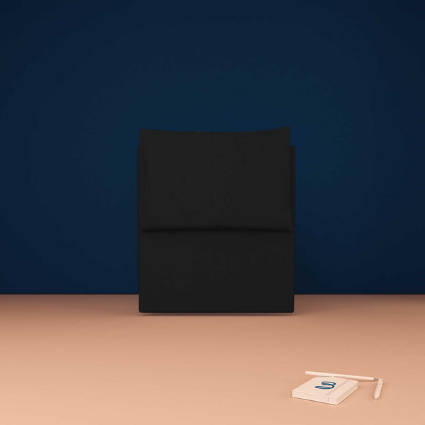 baldiflex testata letto piazza e mezzo ecopelle nero Licia