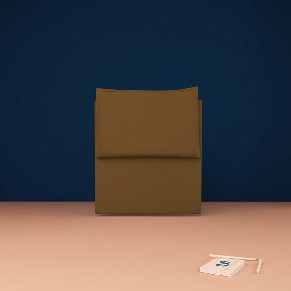 baldiflex testata letto singolo ecopelle nocciola Licia