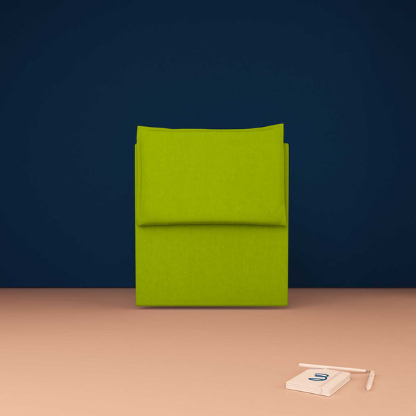 baldiflex testata letto singolo ecopelle verde mela Licia