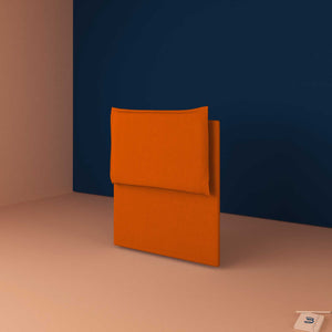 baldiflex testata letto piazza e mezza tessuto arancione Licia