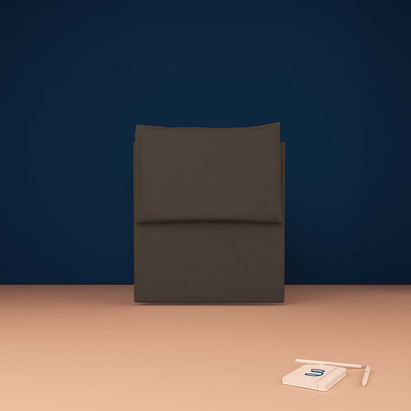 baldiflex testata letto singola tessuto caffe Licia