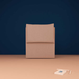 baldiflex testata letto singolo tessuto rosa antico Licia