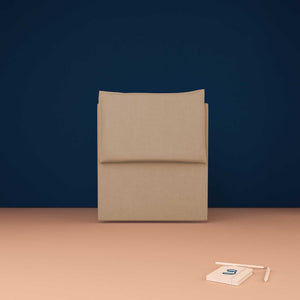 baldiflex testata letto singola tessuto grigio talpa Licia