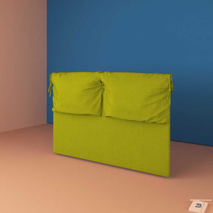 baldiflex testata letto king size tessuto verde Licia Soft