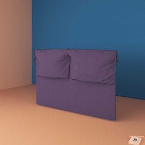 baldiflex testata letto king size tessuto viola Licia Soft