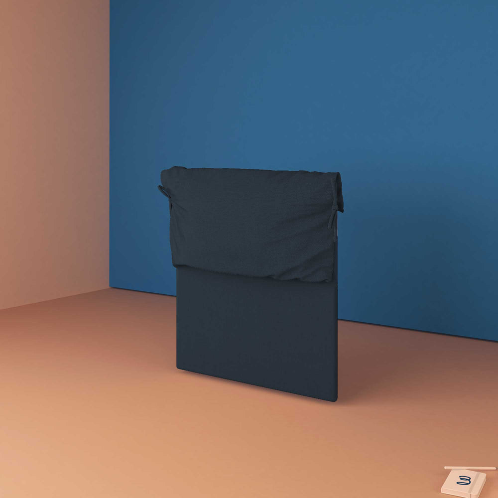 baldiflex testata letto singolo ecopelle blu notte Licia Soft