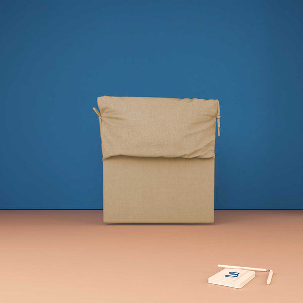 baldiflex testata letto singolo tessuto cammello Licia Soft