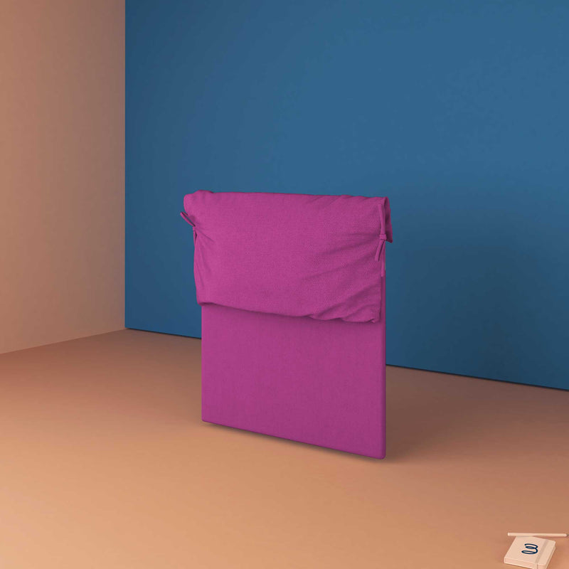 baldiflex testata letto piazza e mezza tessuto fucsia Licia Soft