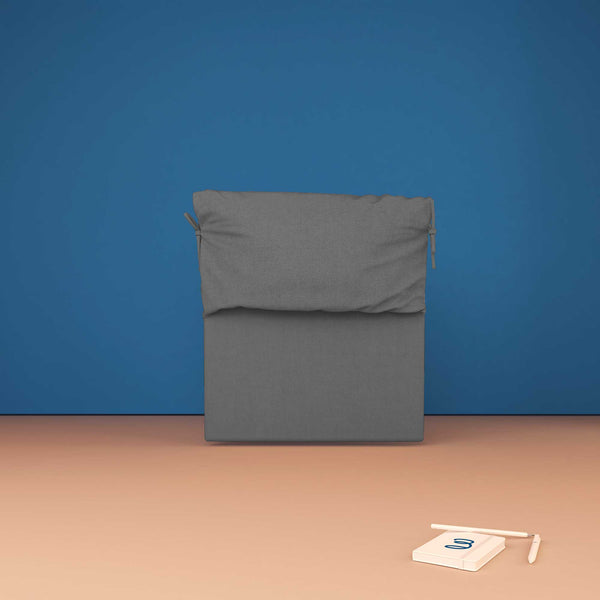 baldiflex testata letto singolo tessuto grigio antracite Licia Soft