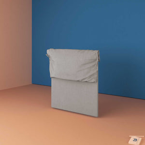 baldiflex testata letto piazza e mezza tessuto grigio Licia Soft