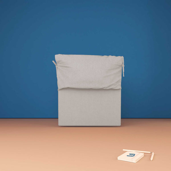 baldiflex testata letto singolo tessuto grigio chiaro Licia Soft