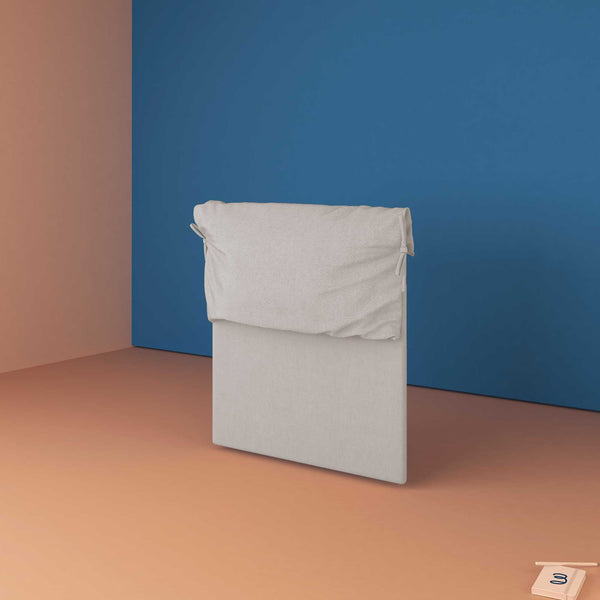 baldiflex testata letto piazza e mezza tessuto grigio chiaro Licia Soft