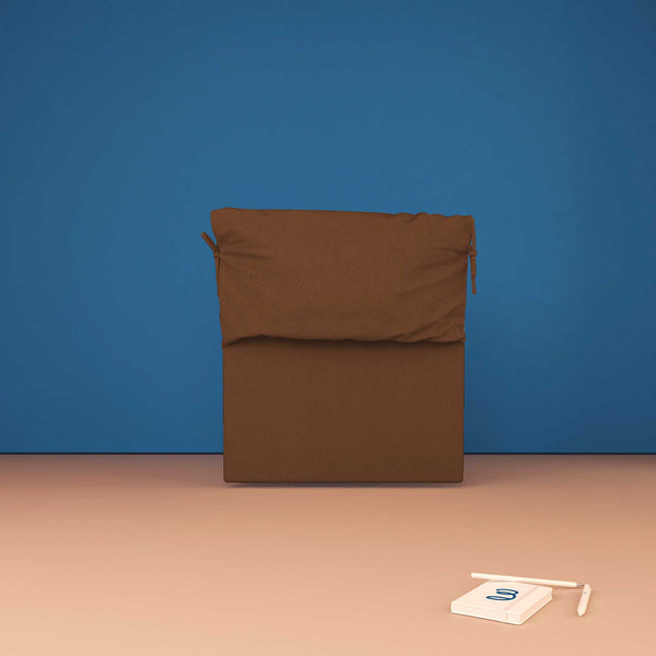 baldiflex testata letto singolo tessuto marrone Licia Soft