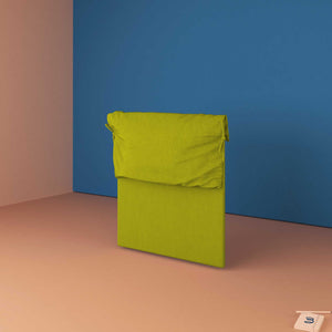 baldiflex testata letto piazza e mezza tessuto verde Licia Soft