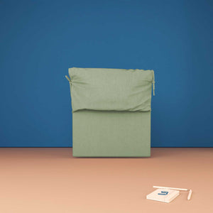 baldiflex testata letto singolo tessuto verde menta Licia Soft