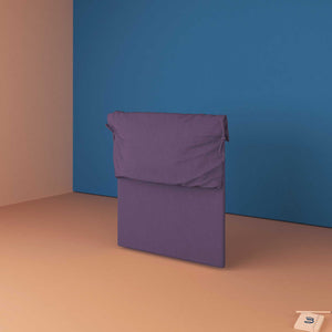 baldiflex testata letto piazza e mezza tessuto viola Licia Soft