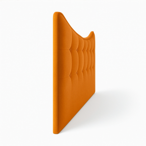 Tête de lit double en tissu rembourré Moon