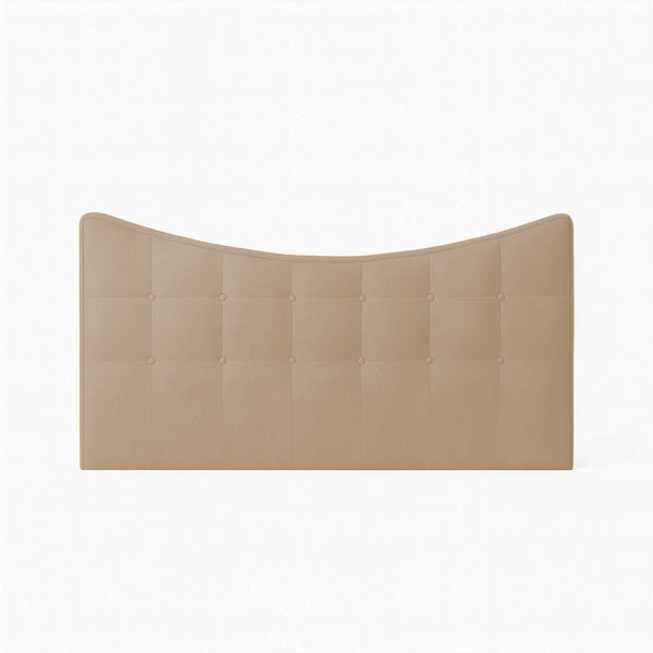 Tête de lit double en tissu rembourré Moon