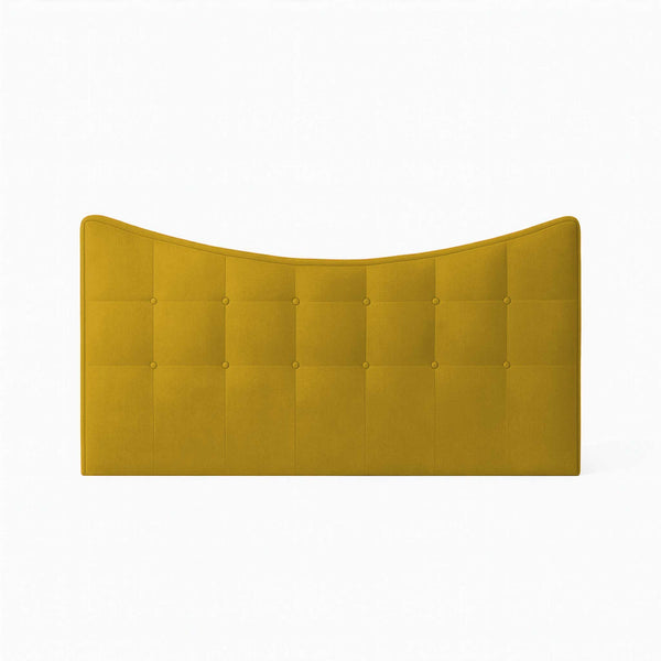 Tête de lit double en tissu rembourré Moon