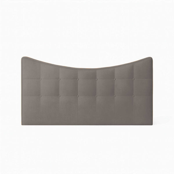 Tête de lit double en tissu rembourré Moon