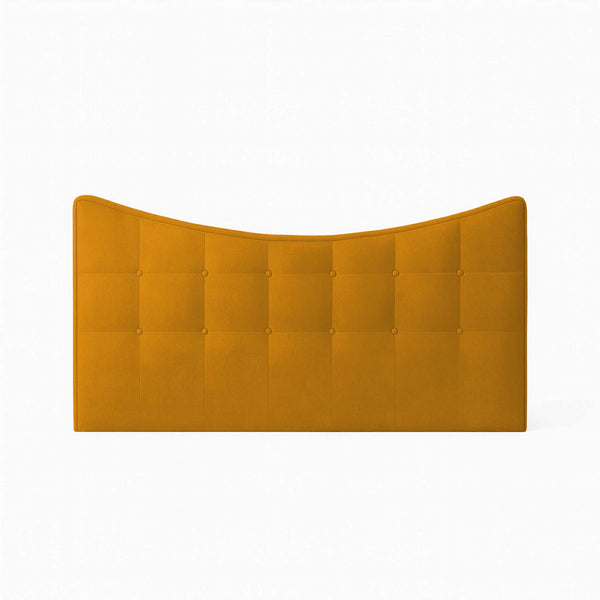 Tête de lit double en tissu rembourré Moon