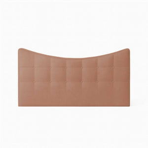 Tête de lit double en tissu rembourré Moon