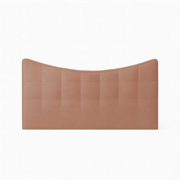 Tête de lit double en tissu rembourré Moon