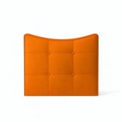 Padded single bed headboard in fabric Moon