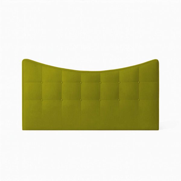 Tête de lit double en tissu rembourré Moon