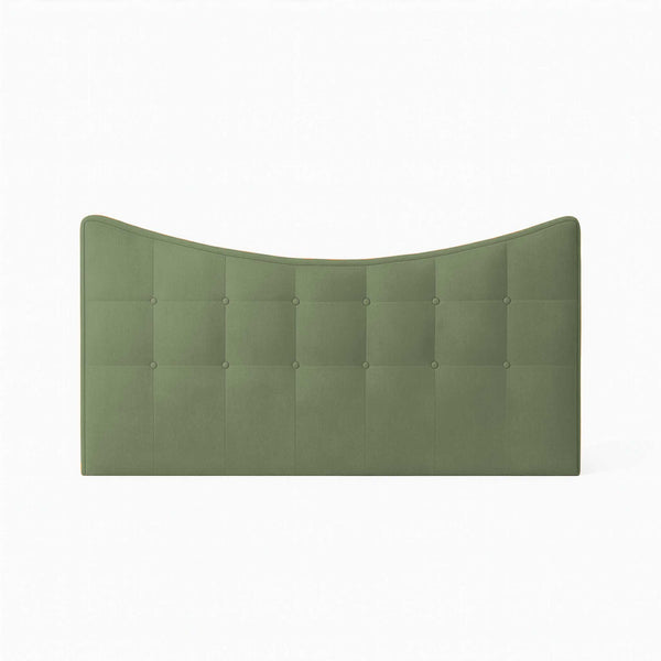 Tête de lit double en tissu rembourré Moon