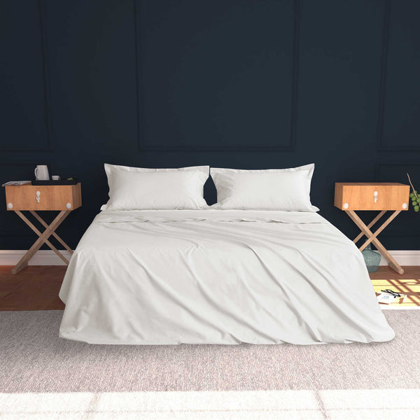 Baldiflex completo letto con lenzuola e federe bianco