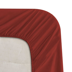 Baldiflex completo letto con lenzuola e federe bordeaux