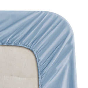 Baldiflex completo letto con lenzuola e federe celeste