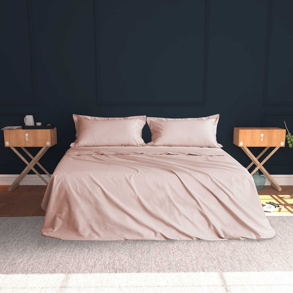 Baldiflex completo letto con lenzuola e federe rosa