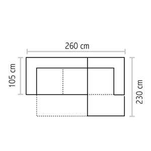 Baldiflex divano letto angolare con penisola Roccabianca