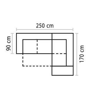 Baldiflex divano letto angolare con penisola San Secondo