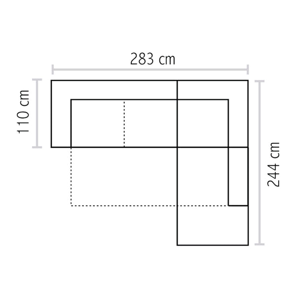 Baldiflex divano letto angolare con penisola Verona