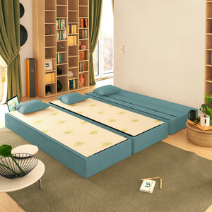 Baldiflex divano letto 3 posti TreTris acquamarina