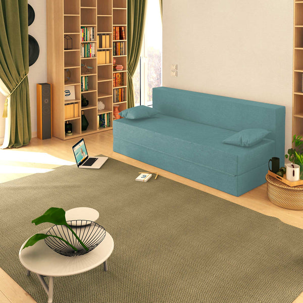 Baldiflex divano letto 3 posti TreTris acquamarina