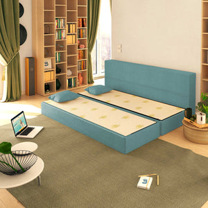 Baldiflex divano letto 3 posti TreTris acquamarina