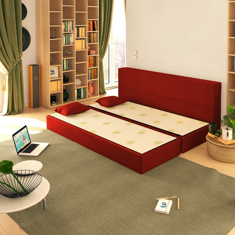 Baldiflex divano letto 3 posti TreTris rosso pompeiano