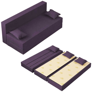 Baldiflex divano letto 3 posti TreTris viola